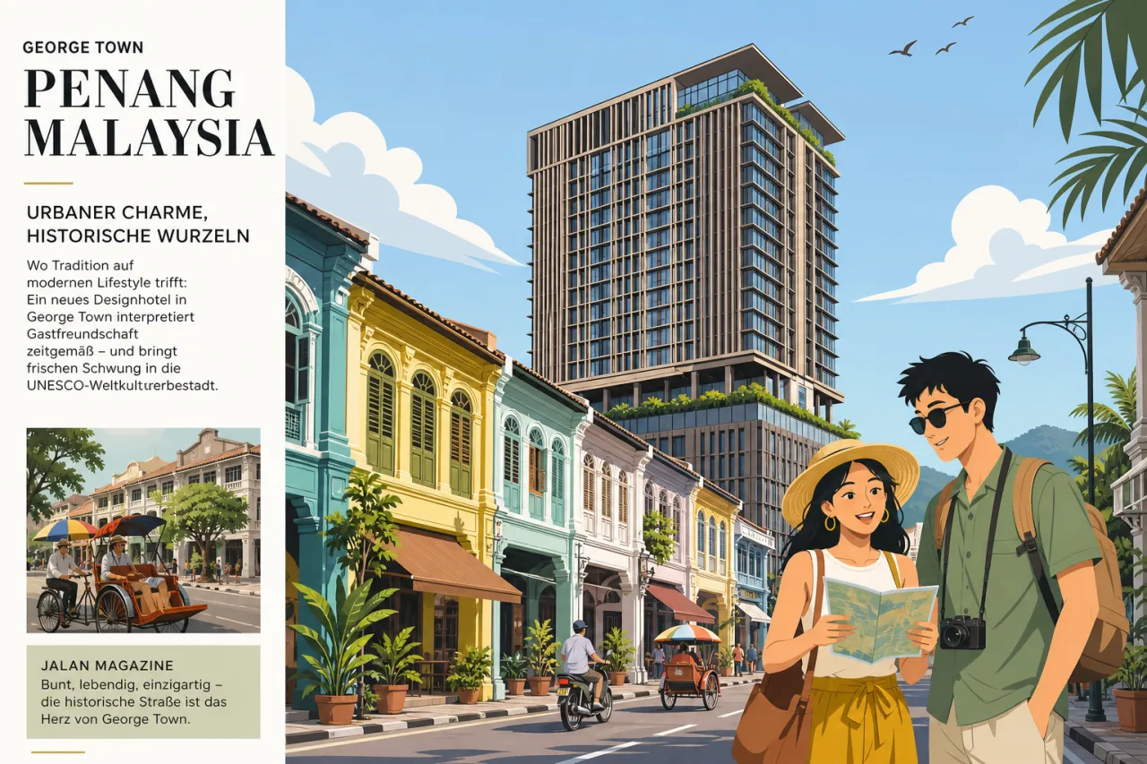Capri by Fraser Penang – 22-stöckiges Design-Hotel an der Jalan Magazine nahe dem UNESCO-Viertel George Town