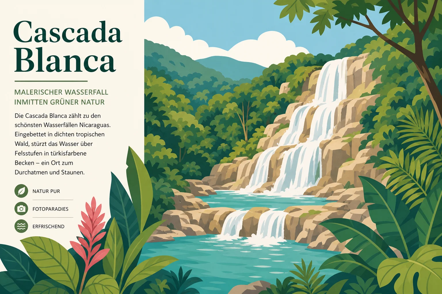 Cascada Blanca in Nicaragua: Wasserfall, Wanderungen und Naturtipps