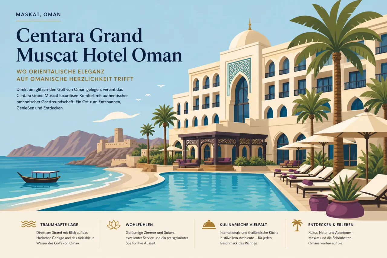 Centara Grand Muscat Hotel Oman, Maskat, Oman