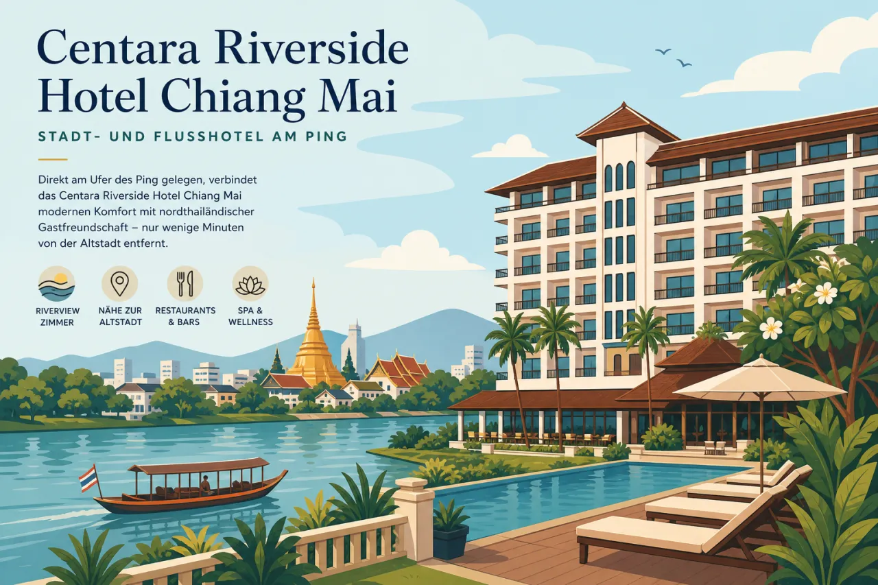 Centara Riverside Hotel Chiang Mai: Stadt- und Flusshotel am Ping