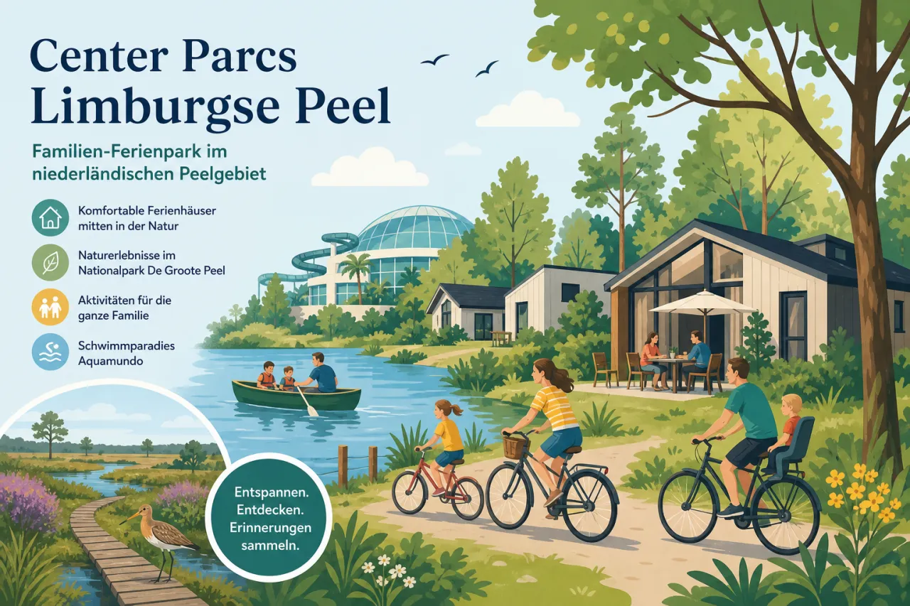 Center Parcs Limburgse Peel: Familien-Ferienpark im niederländischen Peelgebiet