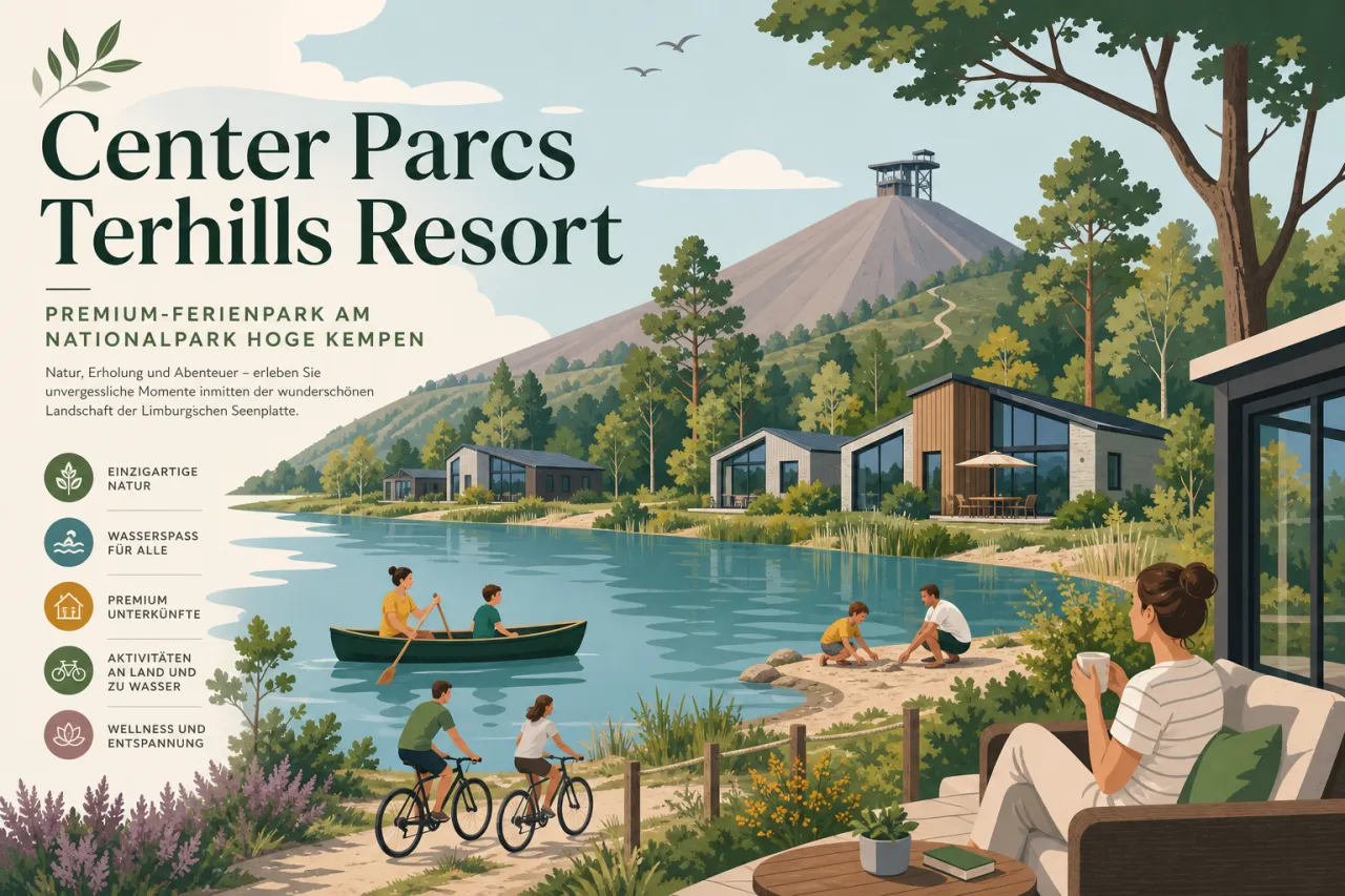 Center Parcs Terhills Resort: Premium-Ferienpark am Nationalpark Hoge Kempen
