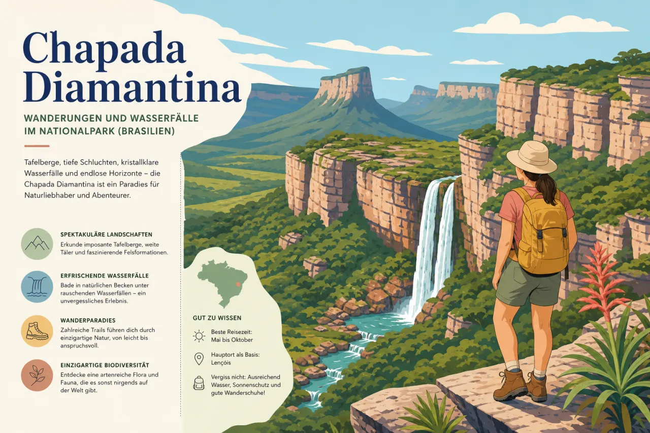 Chapada Diamantina: Wanderungen und Wasserfälle im Nationalpark
