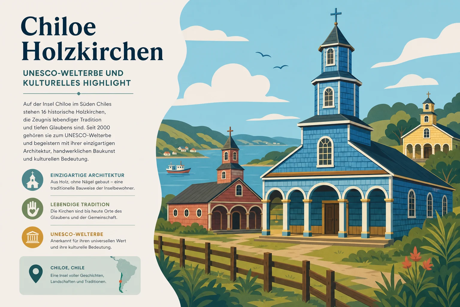 Chiloé Holzkirchen: UNESCO-Welterbe und kulturelles Highlight