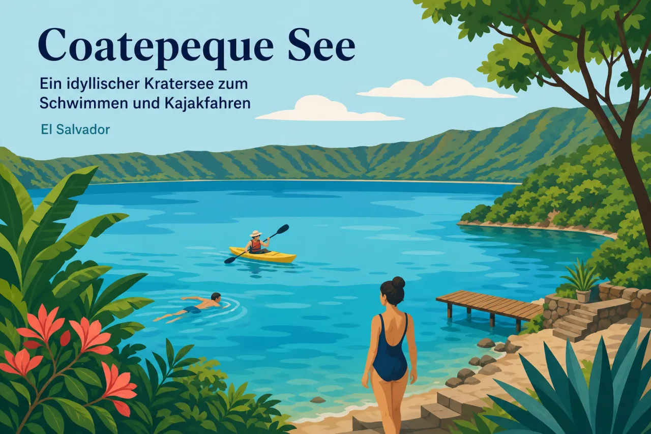 Coatepeque See: Schwimmen, Kajakfahren und Vulkanblick in El Salvador