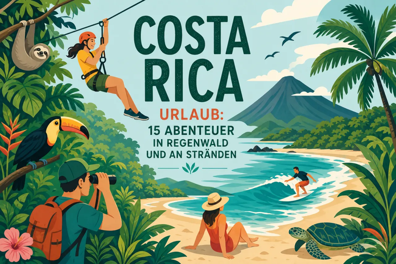 Costa Rica Urlaub: 15 Abenteuer in Regenwald und an Stränden
