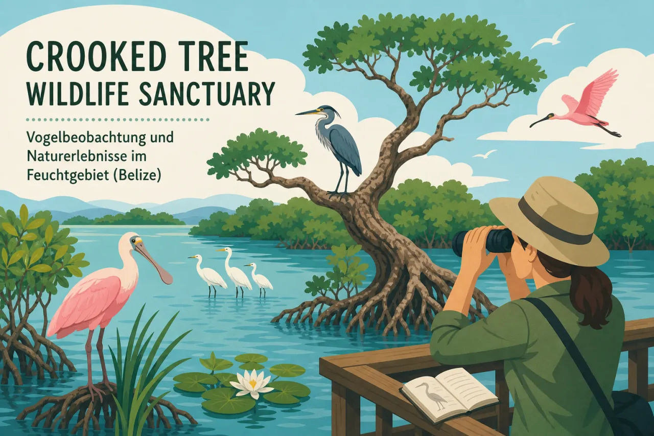 Crooked Tree Wildlife Sanctuary: Vogelbeobachtung und Naturerlebnisse im Feuchtgebiet