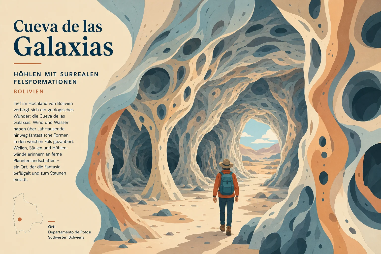 Cueva de las Galaxias: Höhlen mit surrealen Felsformationen