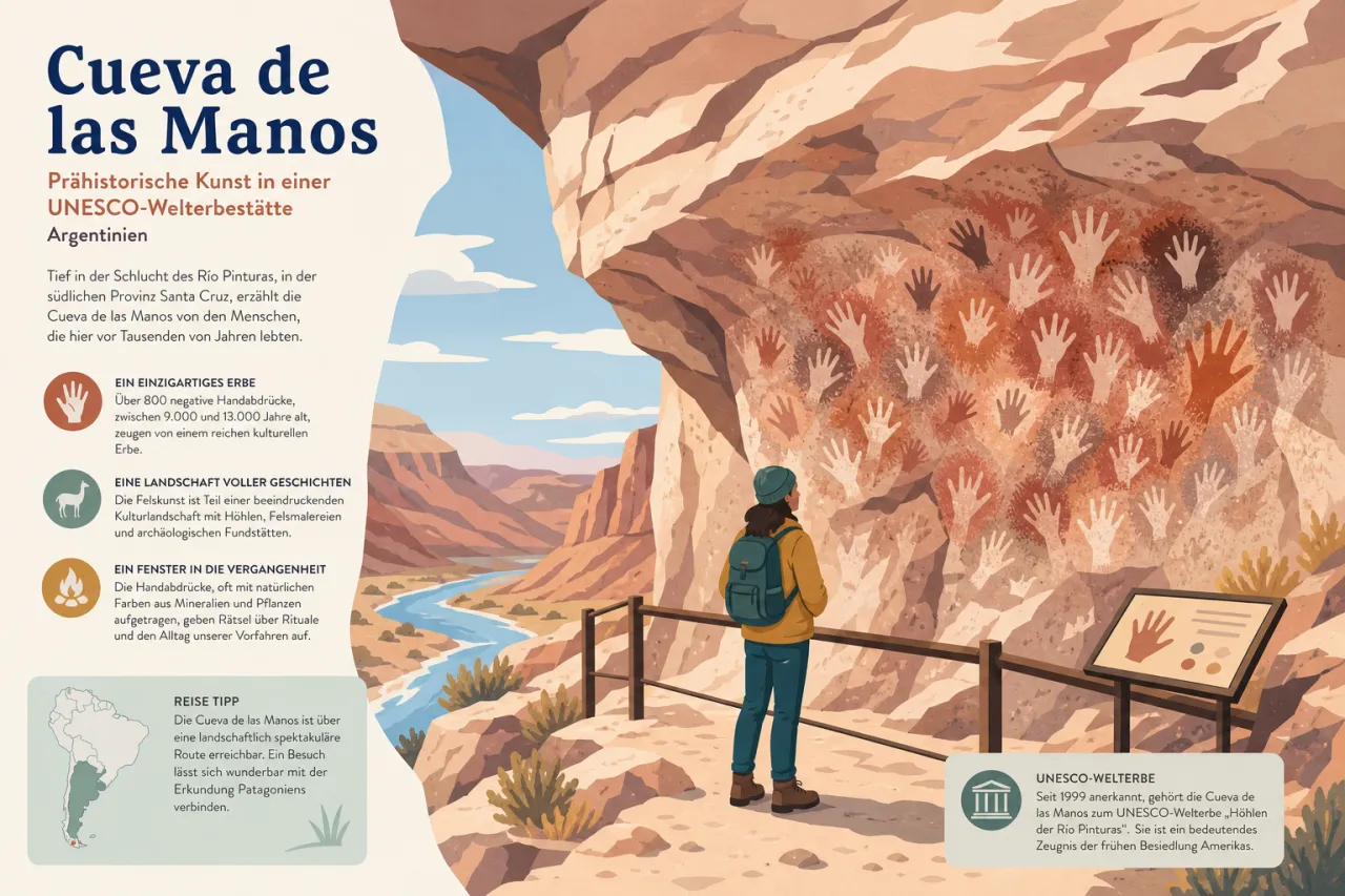 Cueva de las Manos: Prähistorische Kunst in Patagonien