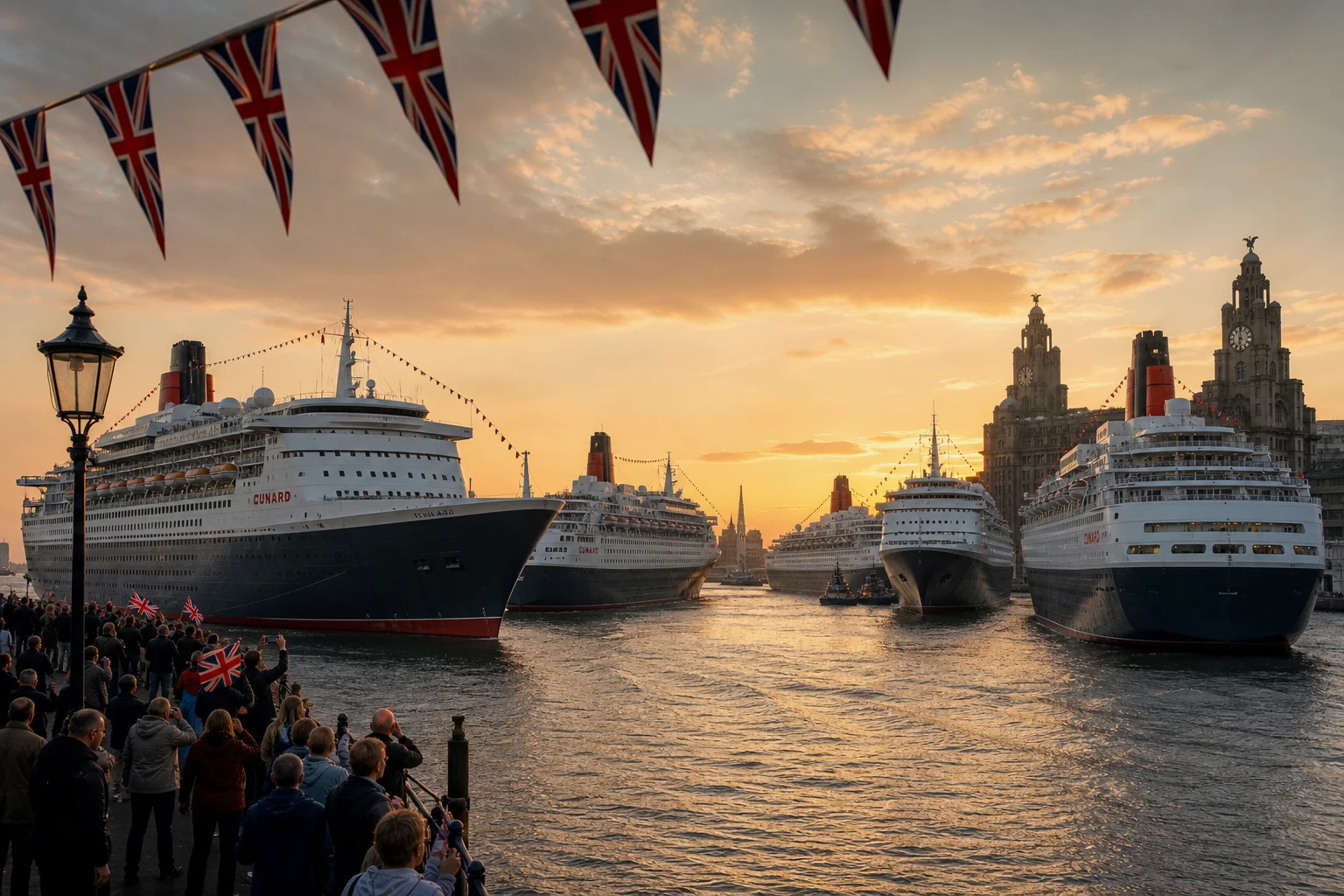 Cunard 2028: 190 Kreuzfahrten, 36 Länder – und ein historisches Treffen aller vier Schiffe