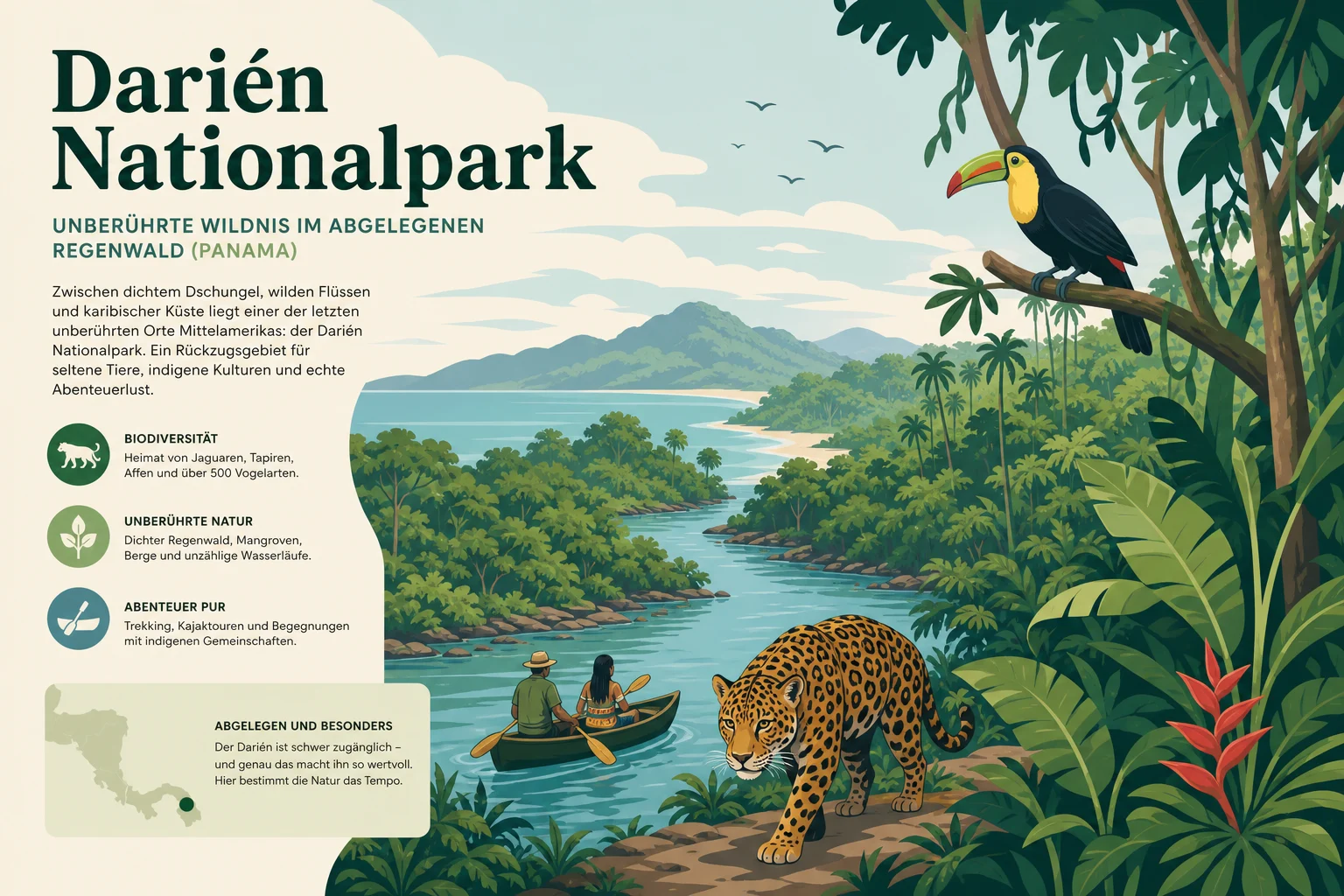 Darién Nationalpark: Unberührte Wildnis im abgelegenen Regenwald