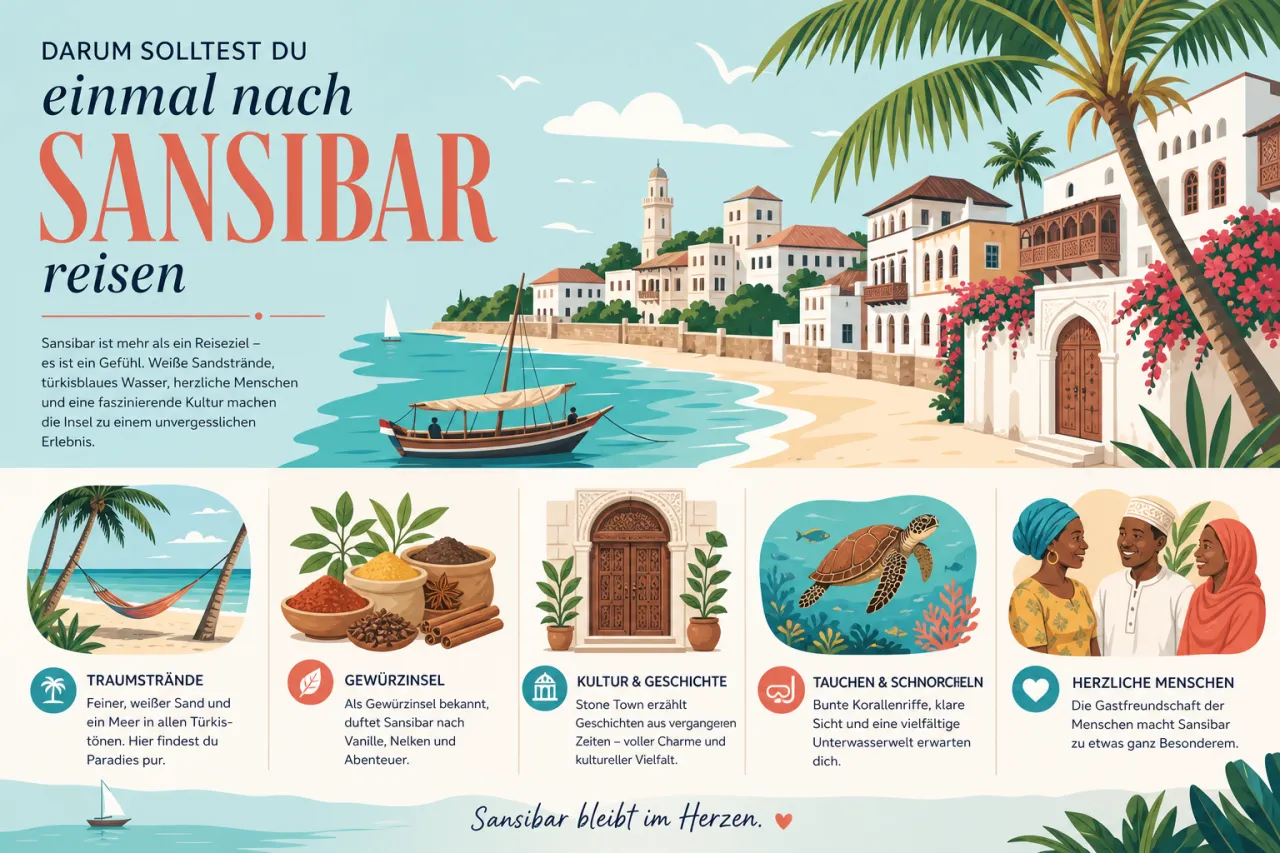 Darum solltest Du einmal nach Sansibar reisen