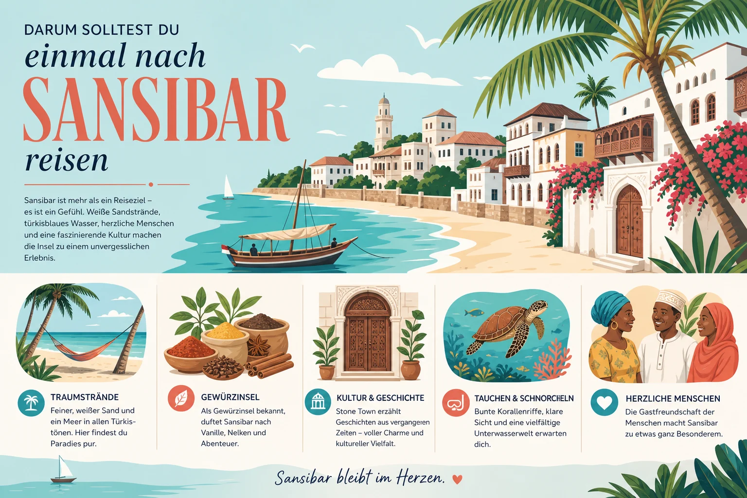 Darum solltest Du einmal nach Sansibar reisen