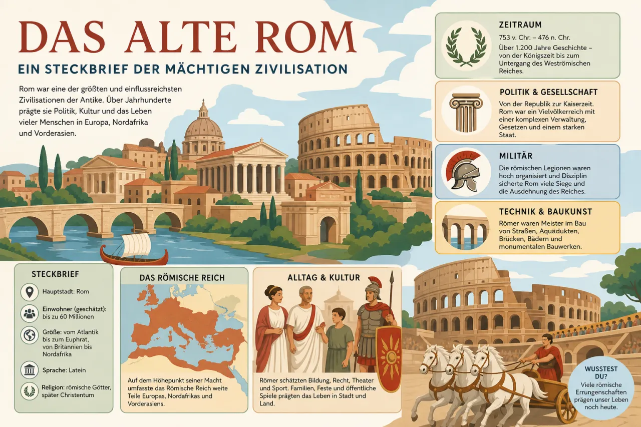 Das alte Rom – Ein Steckbrief der mächtigen Zivilisation