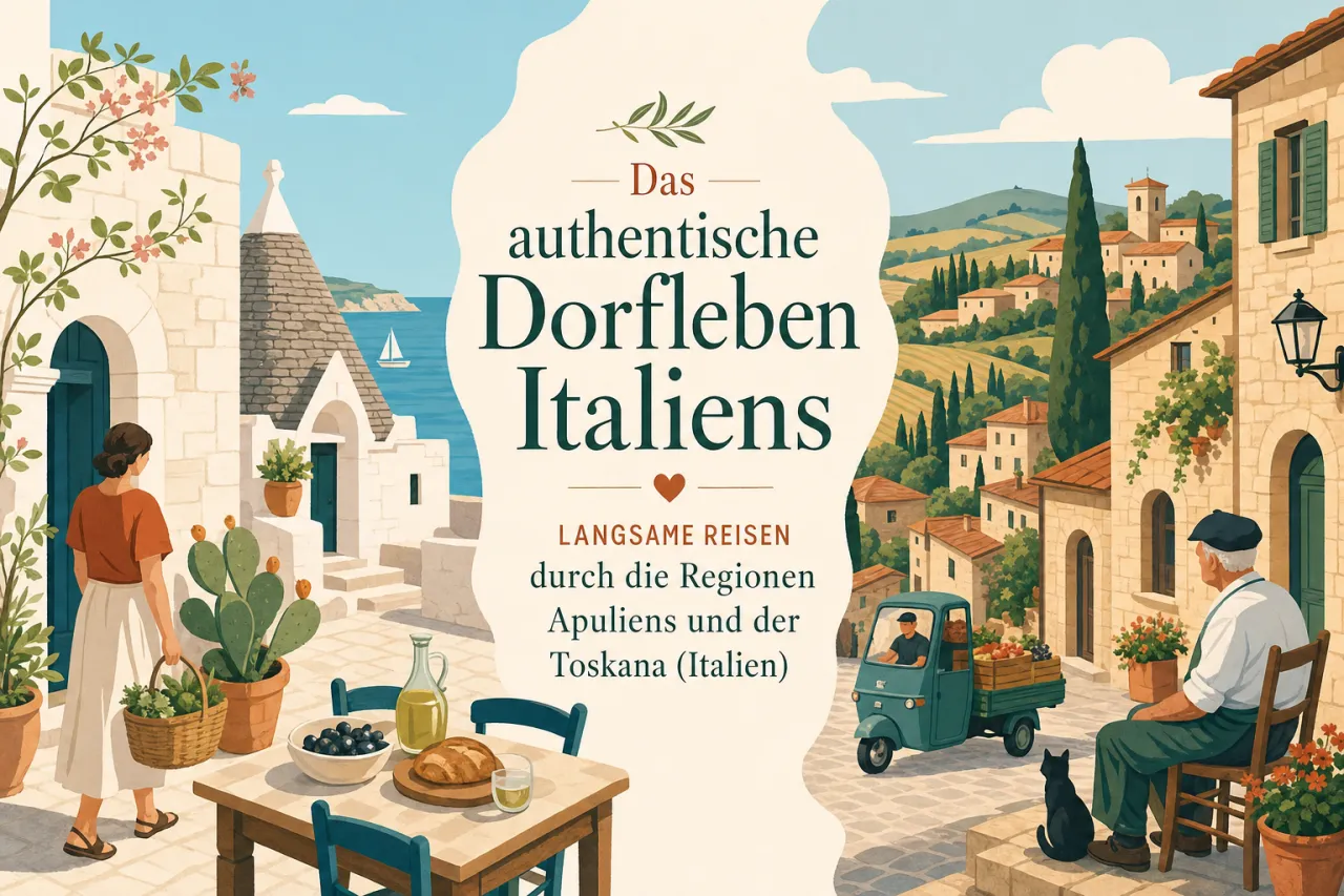 Das authentische Dorfleben Italiens - Langsame Reisen durch die Regionen Apuliens und der Toskana