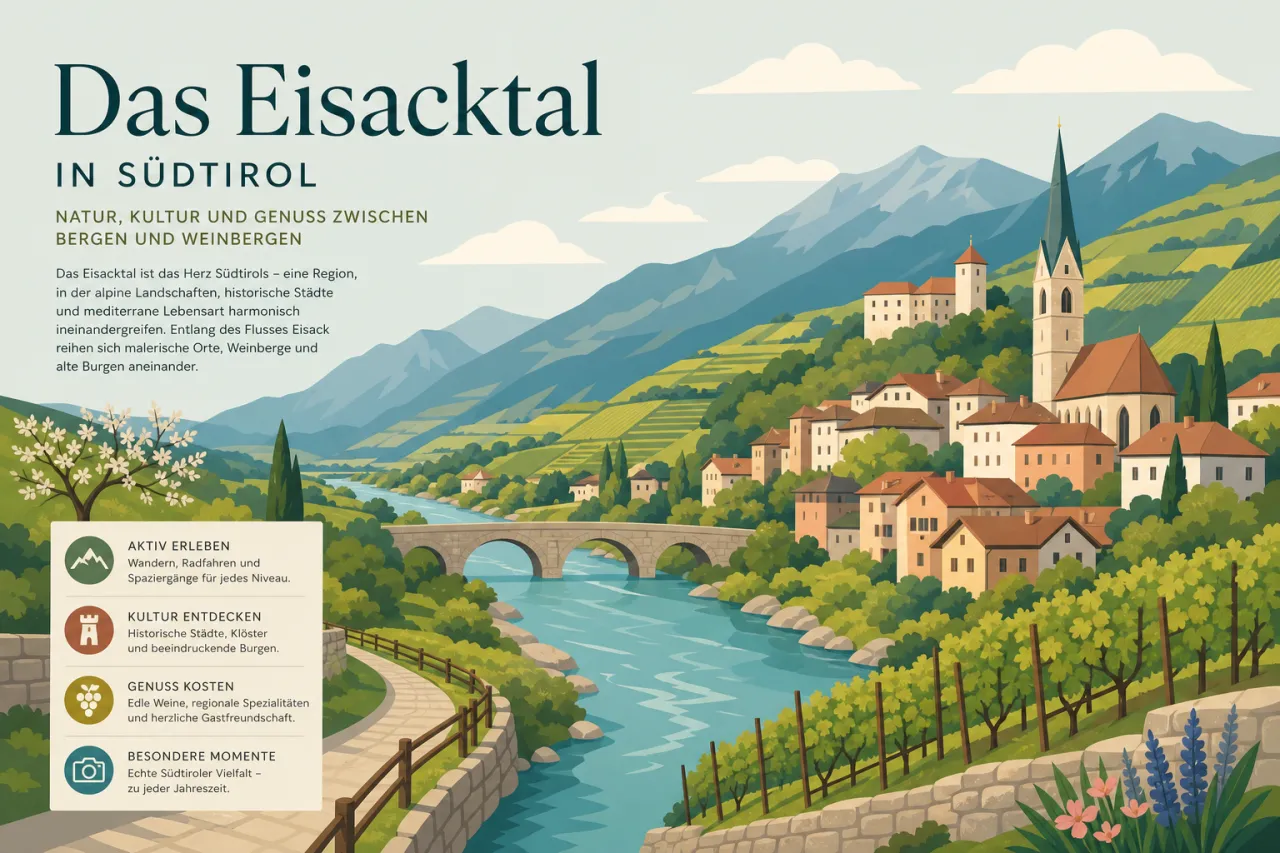 Das Eisacktal in Südtirol
