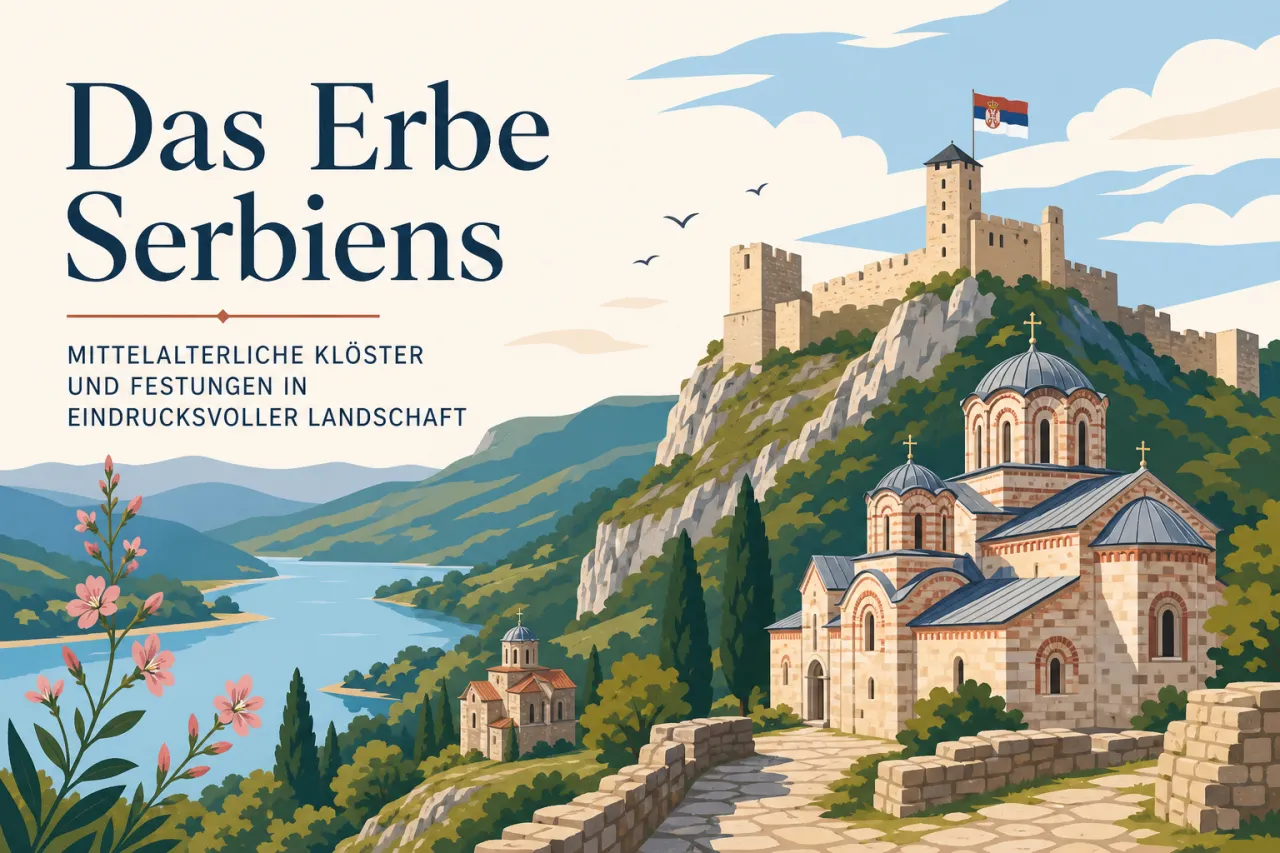Das Erbe Serbiens: mittelalterliche Klöster und Festungen in eindrucksvoller Landschaft