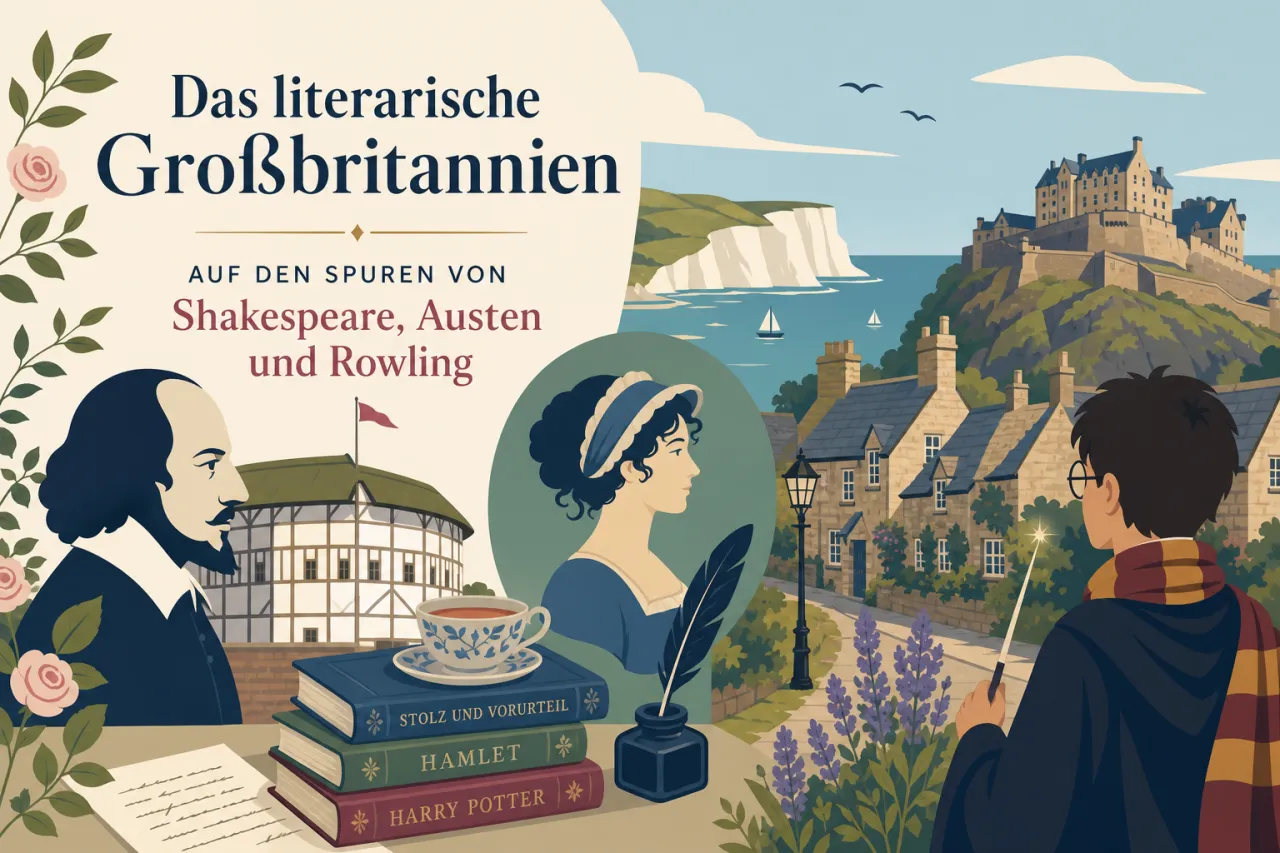 Das literarische Großbritannien - Auf den Spuren von Shakespeare, Austen und Rowling
