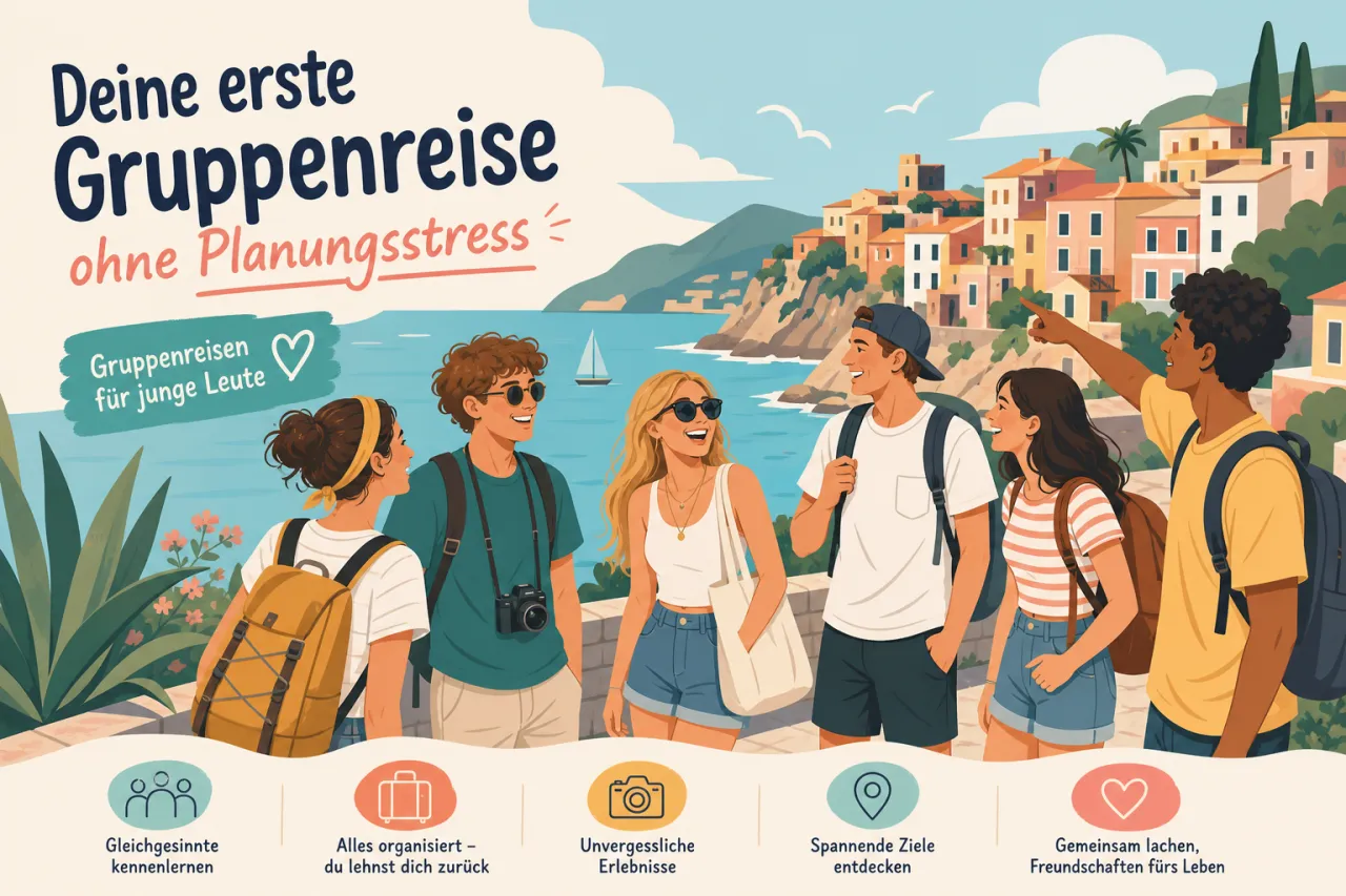 Deine erste Gruppenreise ohne Planungsstress