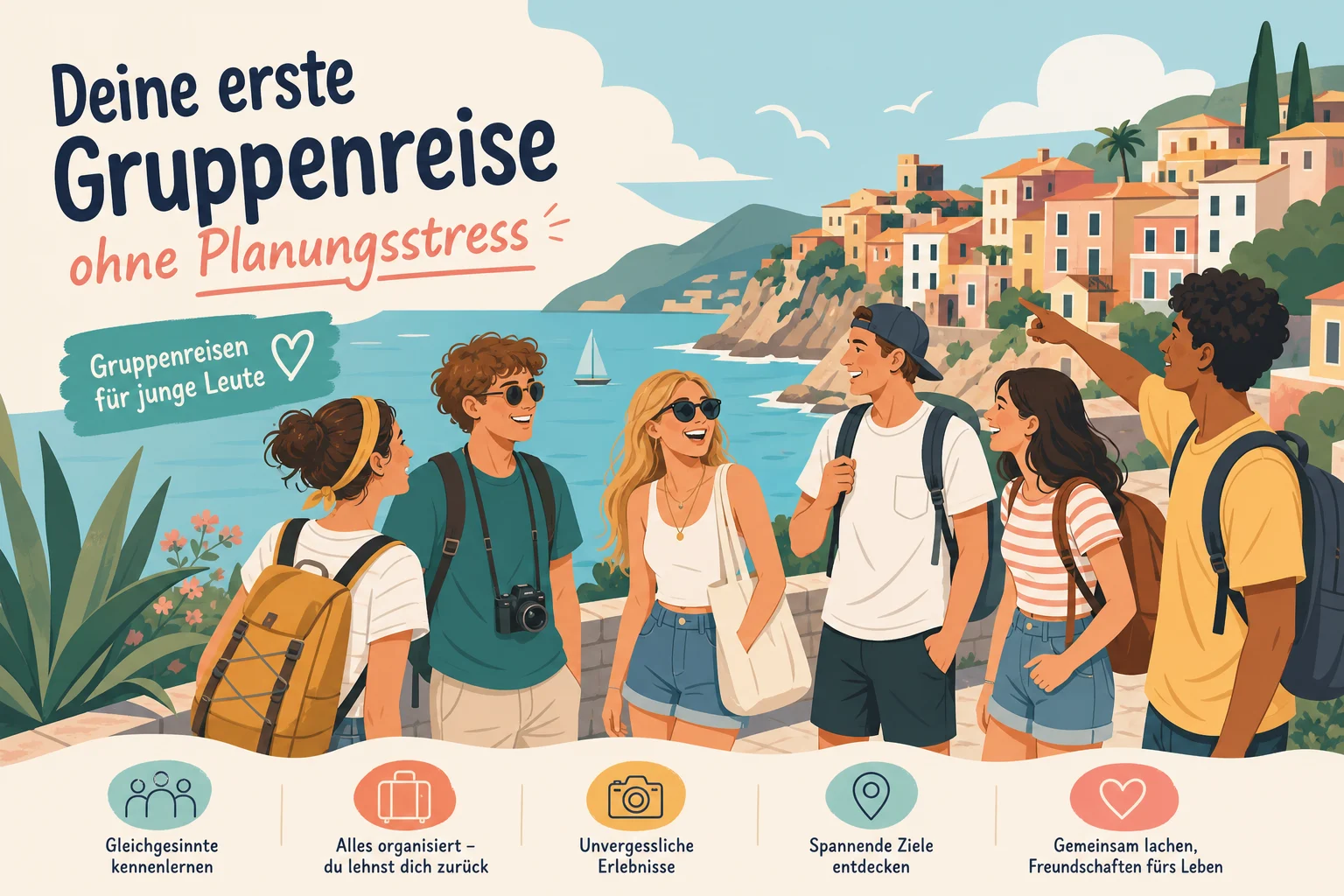 Deine erste Gruppenreise ohne Planungsstress