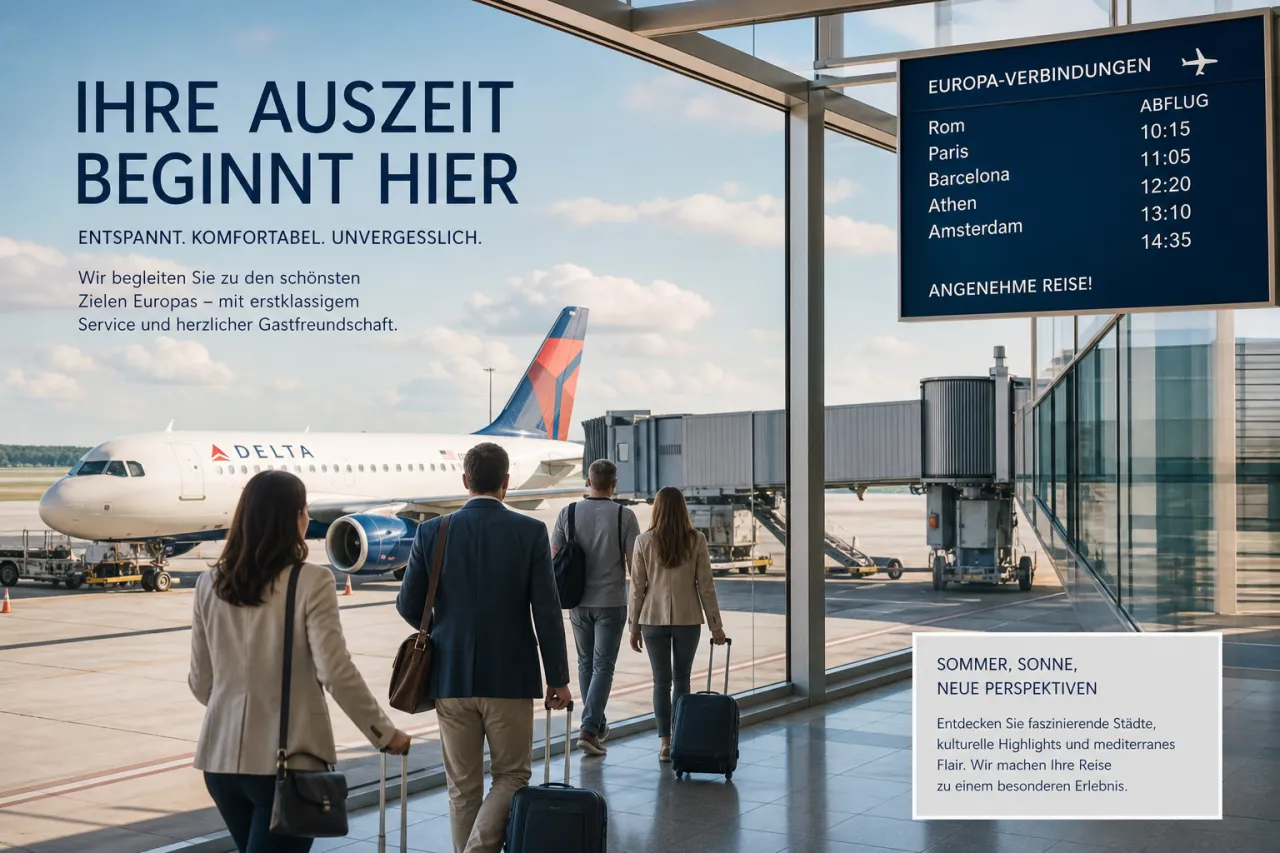 Delta feiert neue Europa-Routen mit Gate-Events