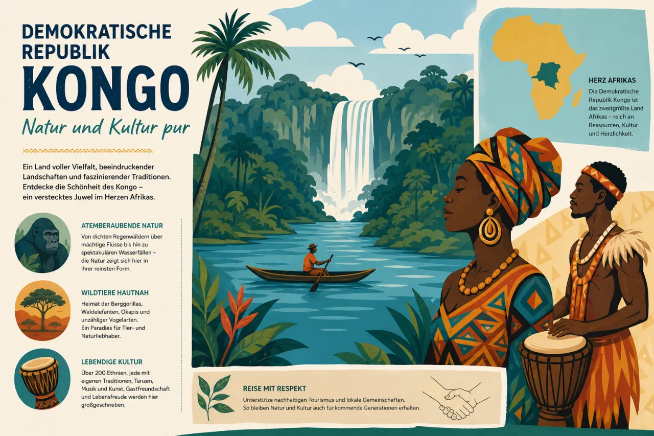 Demokratische Republik Kongo: Natur und Kultur pur