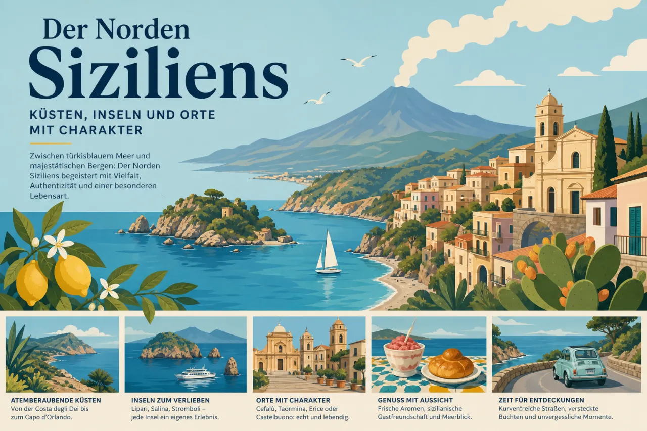 Der Norden Siziliens – Küsten, Inseln und Orte mit Charakter
