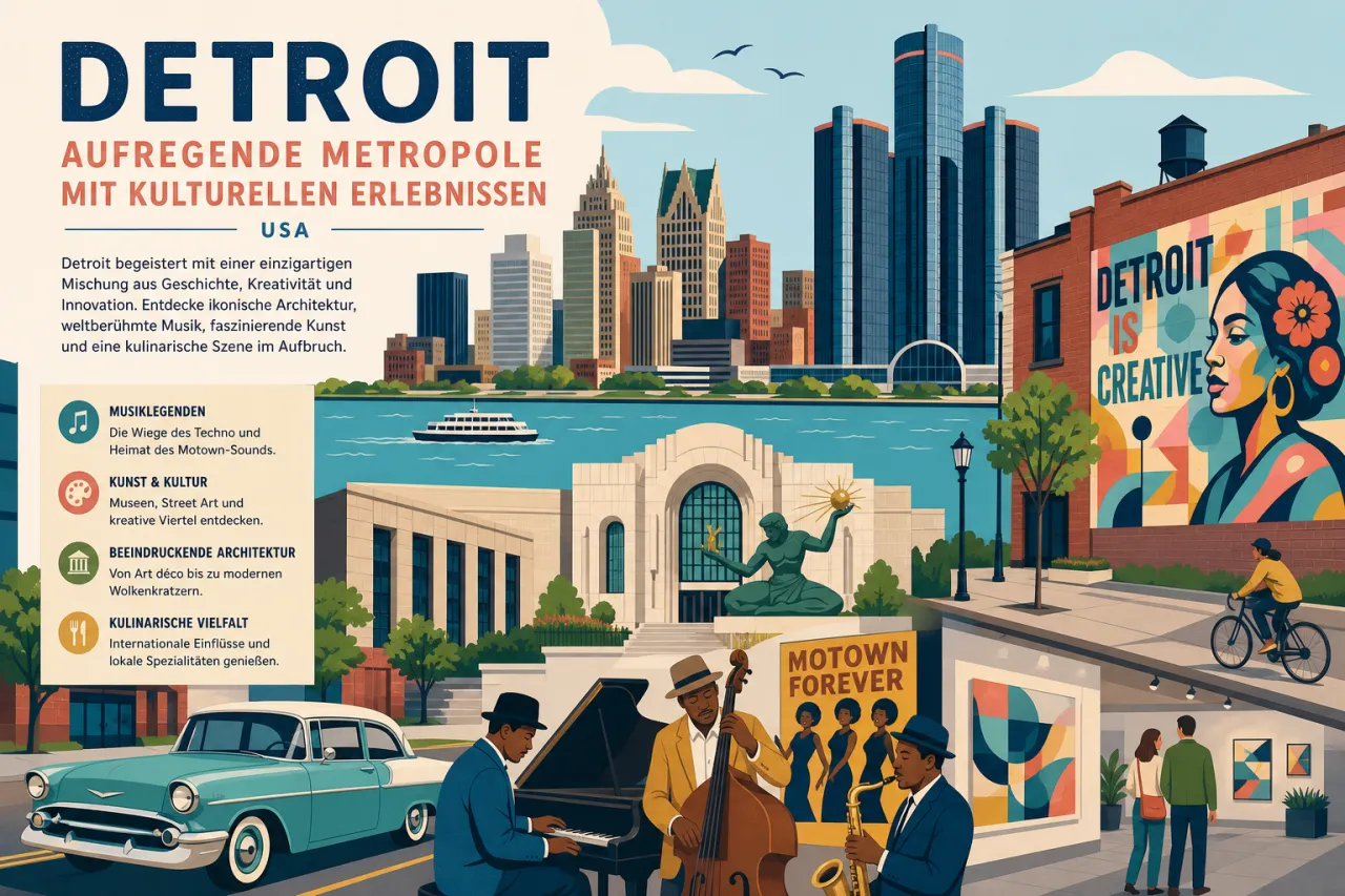 Detroit: Aufregende Metropole mit kulturellen Erlebnissen