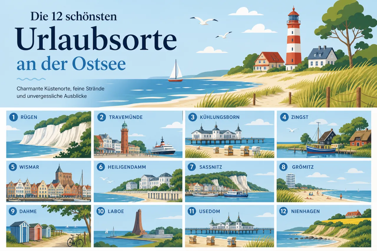 Die 12 schönsten Urlaubsorte an der Ostsee