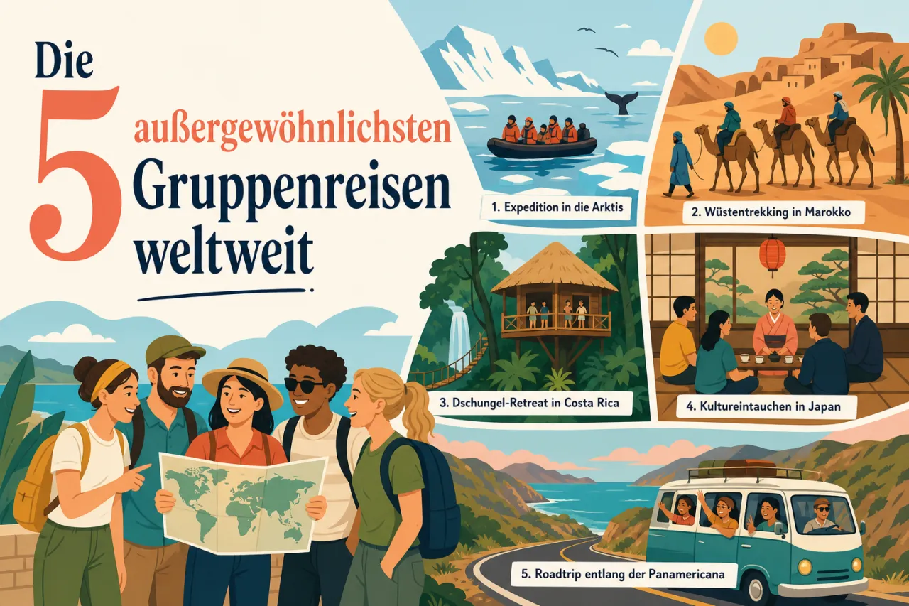 Die 5 außergewöhnlichsten Gruppenreisen weltweit