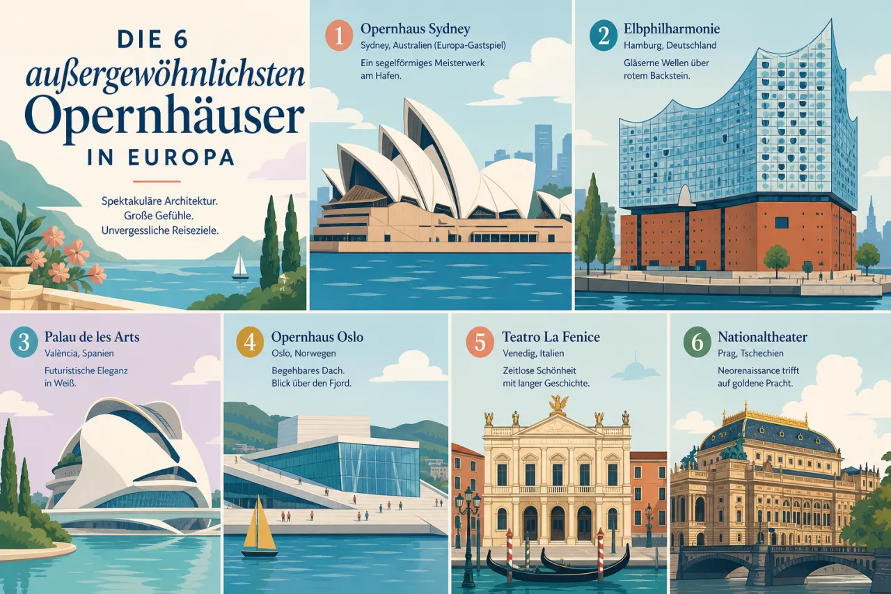 Die 6 außergewöhnlichsten Opernhäuser in Europa
