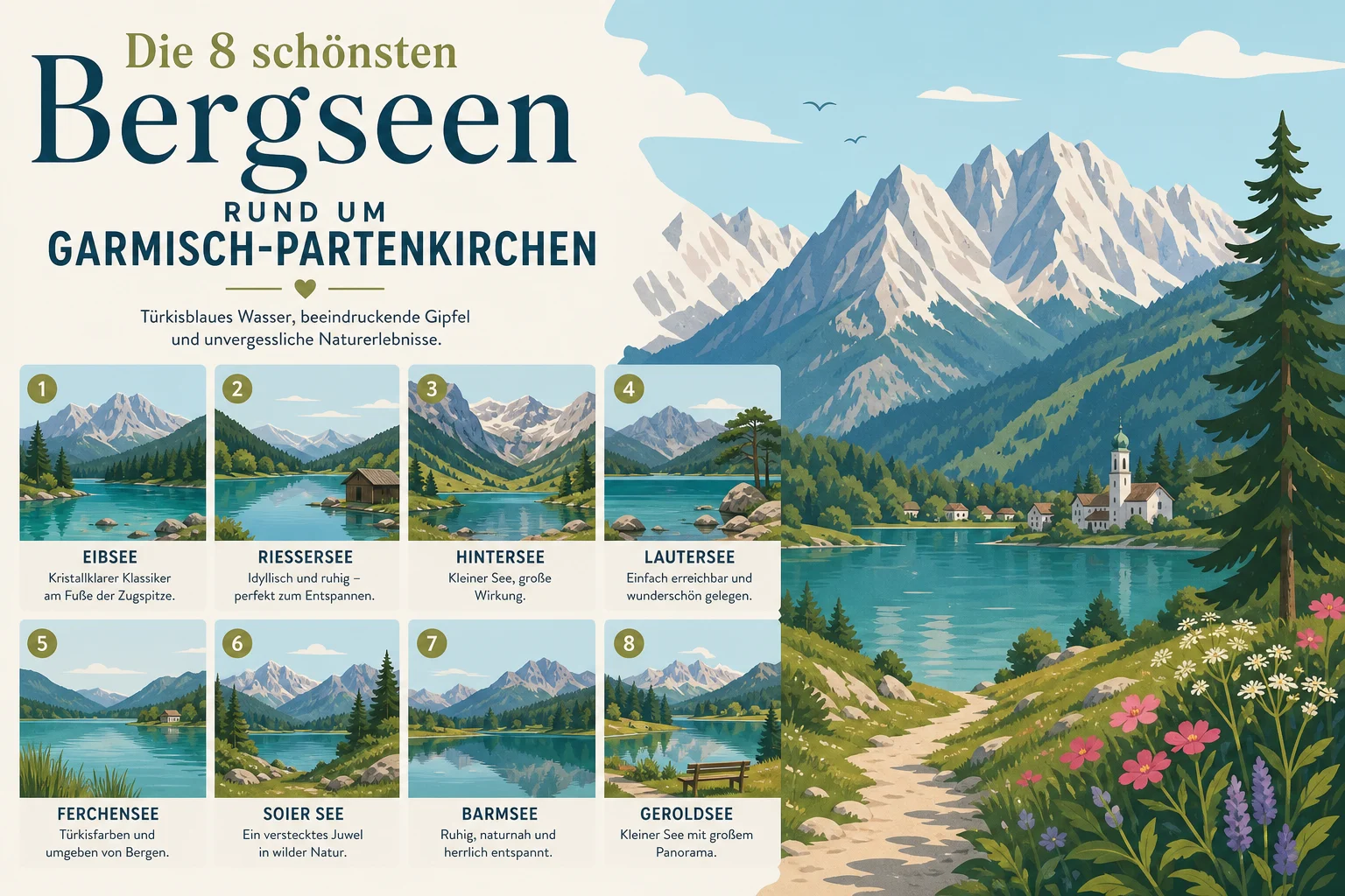 Die 8 schönsten Bergseen rund um Garmisch-Partenkirchen