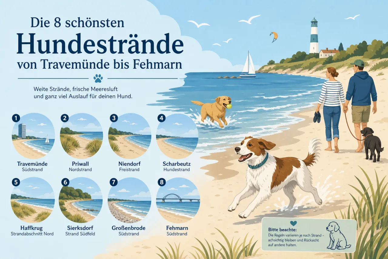 Die 8 schönsten Hundestrände von Travemünde bis Fehmarn