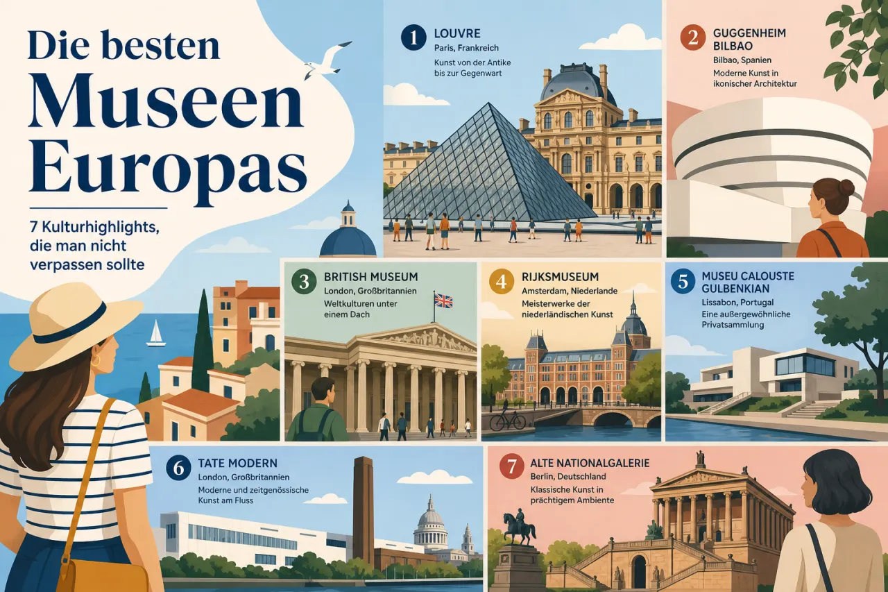 Die besten Museen Europas: 7 Kulturhighlights, die Du nicht verpassen solltest