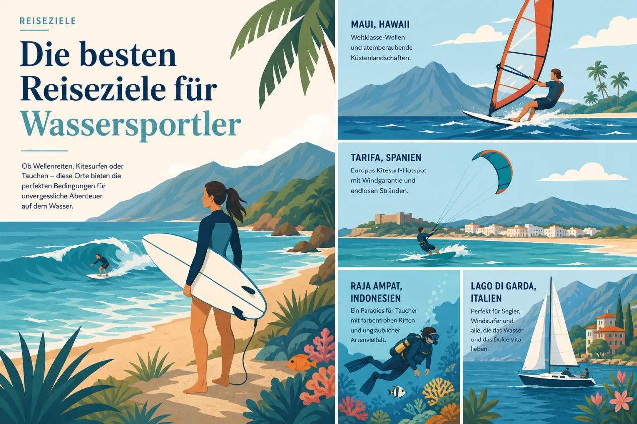 Die besten Reiseziele für Wassersportler