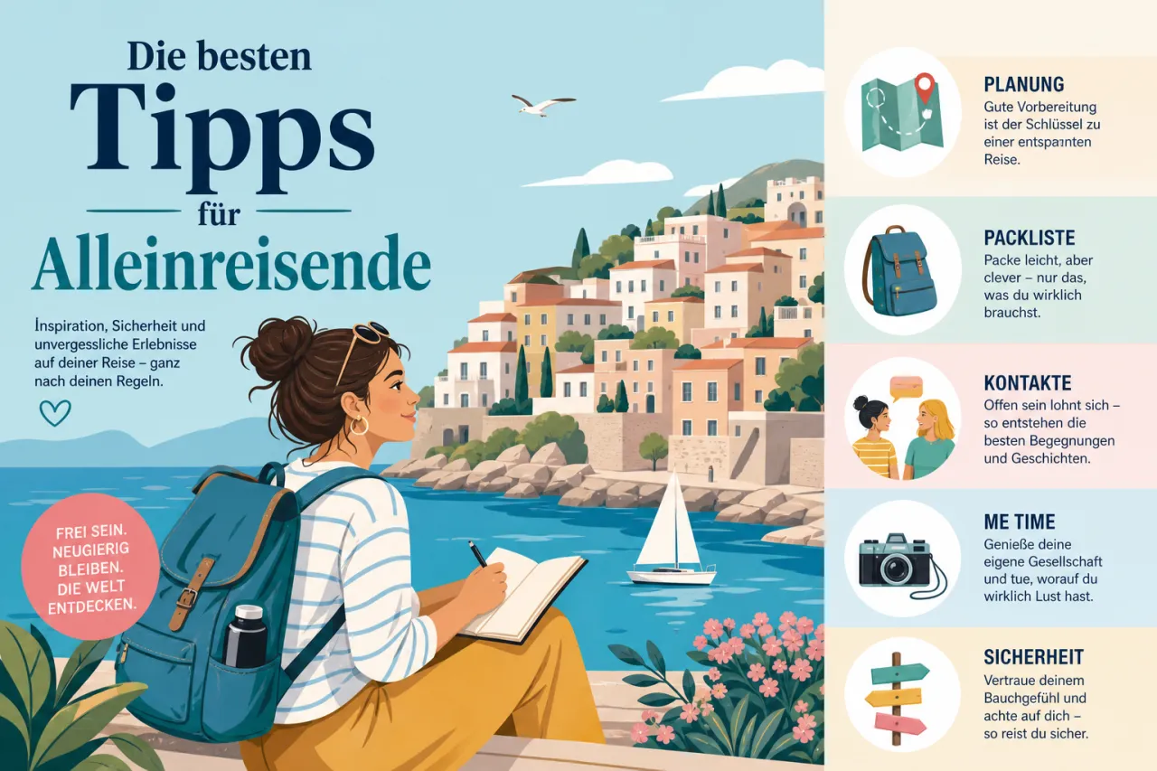 Die besten Tipps für Alleinreisende