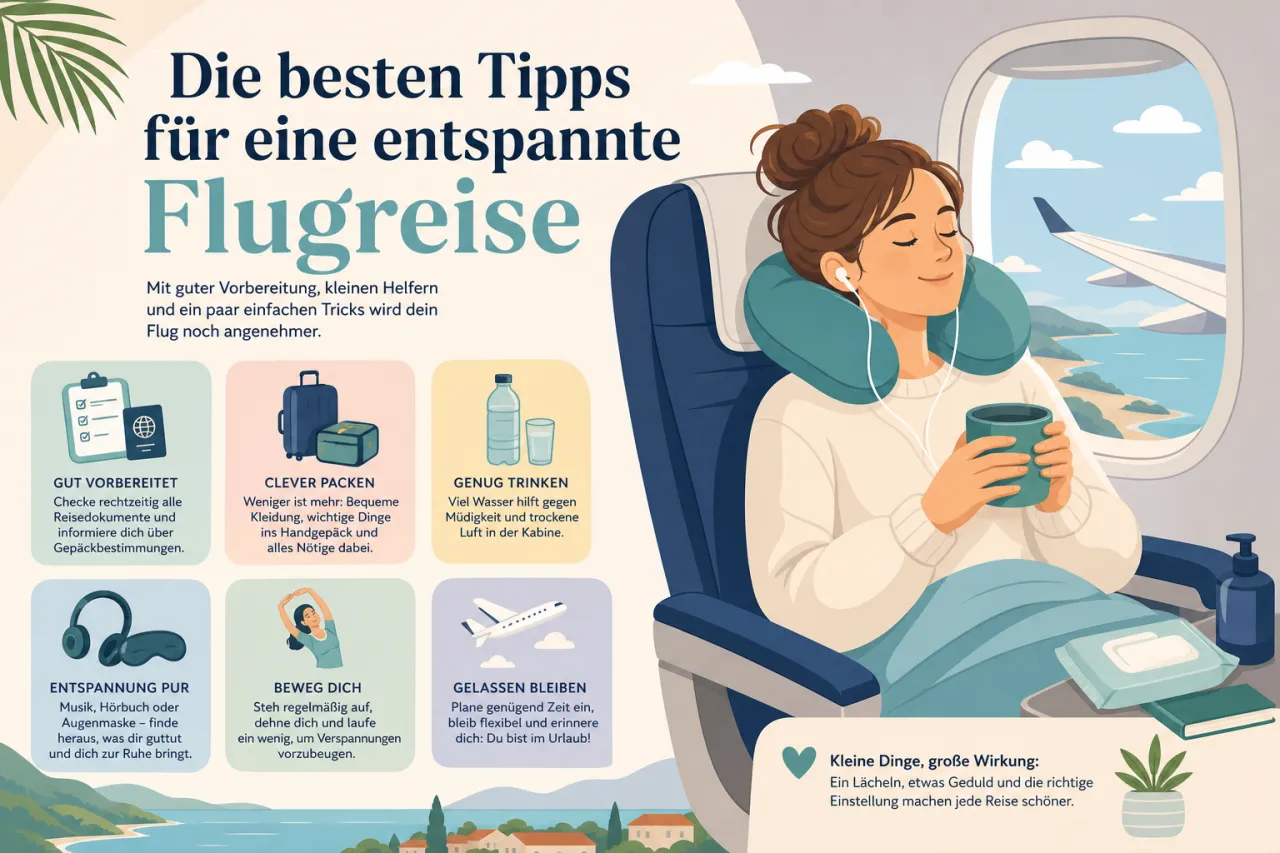 Die besten Tipps für eine entspannte Flugreise