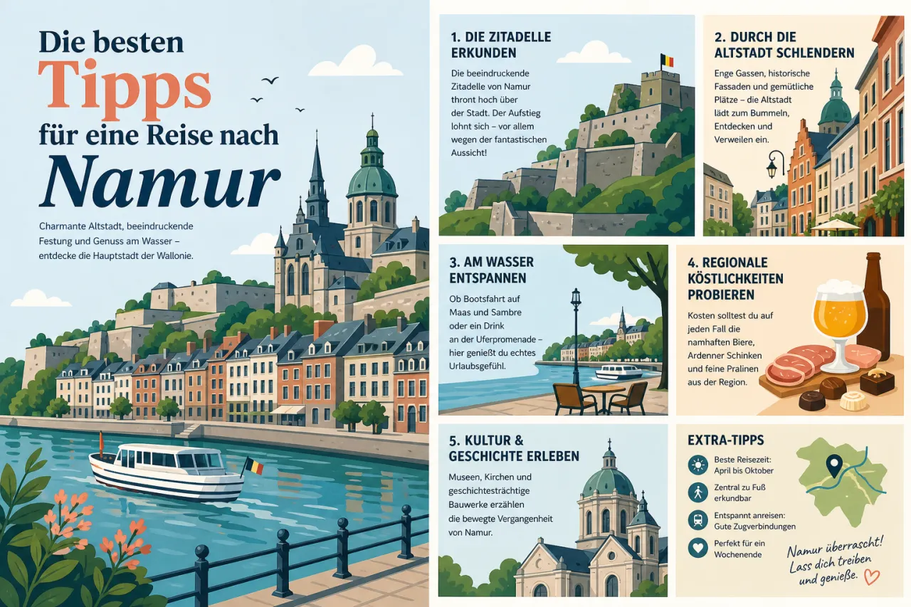Die besten Tipps für eine Reise nach Namur
