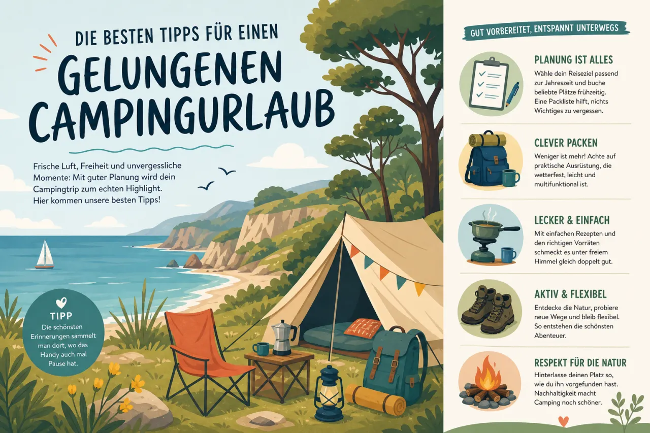 Die besten Tipps für einen gelungenen Campingurlaub