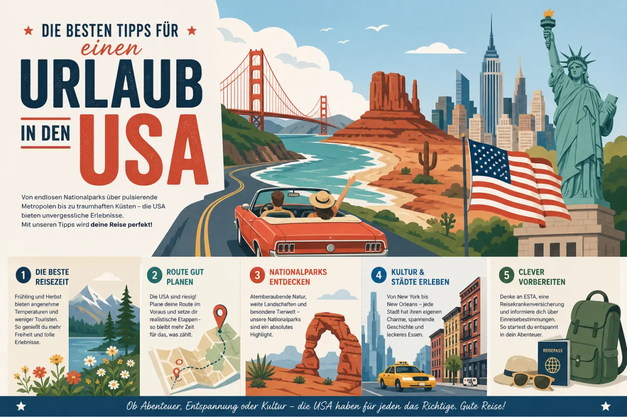 Die besten Tipps für einen Urlaub in den USA