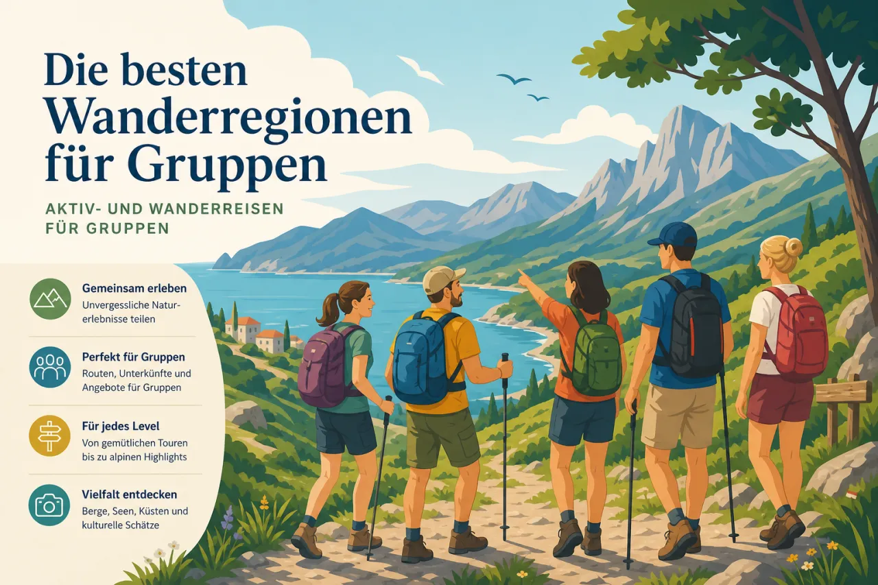 Die besten Wanderregionen für Gruppen