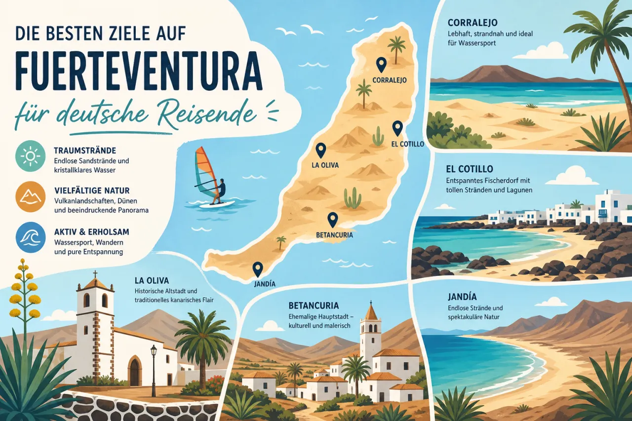 Die besten Ziele auf Fuerteventura für deutsche Reisende