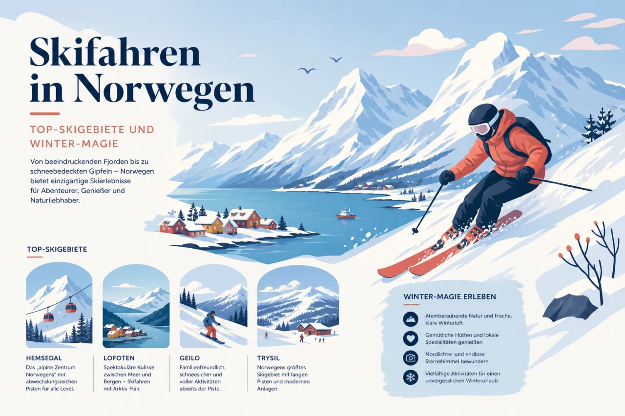 Skifahren in Norwegen: Top-Skigebiete und Winter-Magie