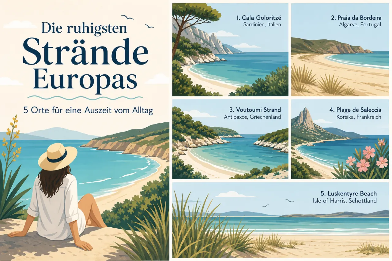 Die ruhigsten Strände Europas – 5 Orte für eine Auszeit vom Alltag