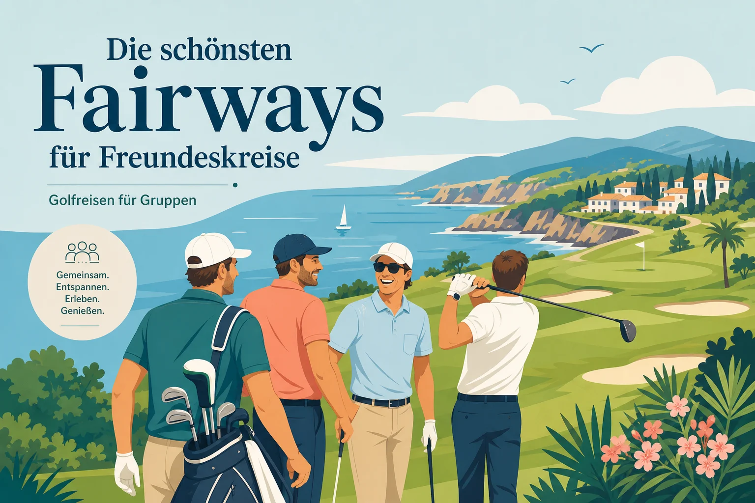 Die schönsten Fairways für Freundeskreise