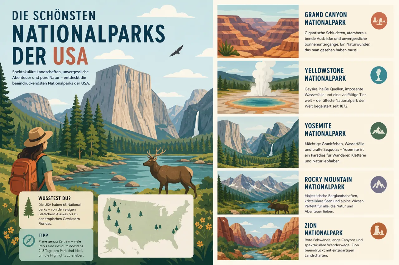 Die schönsten Nationalparks der USA