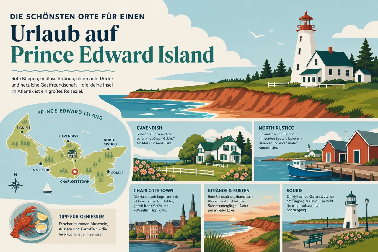 Die schönsten Orte für einen Urlaub auf Prince Edward Island