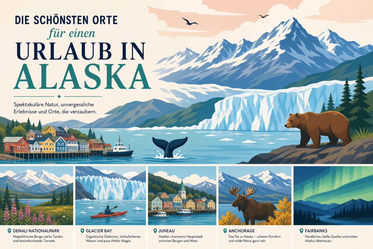 Die schönsten Orte für einen Urlaub in Alaska