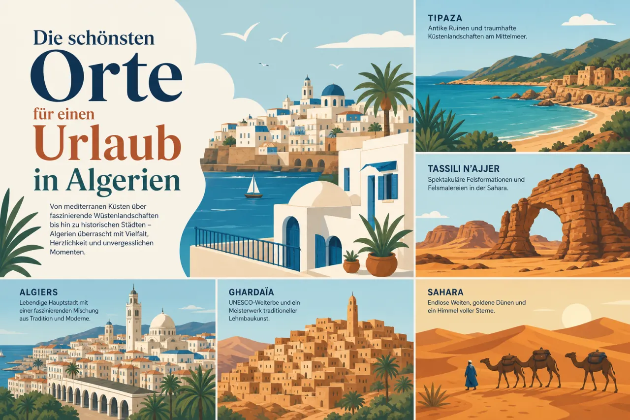 Die schönsten Orte für einen Urlaub in Algerien