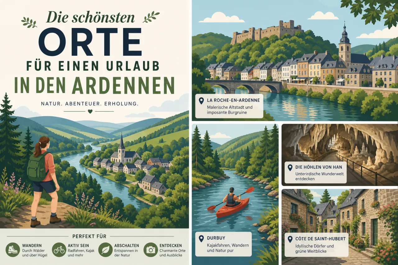 Die schönsten Orte für einen Urlaub in den Ardennen